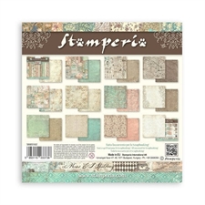 Stamperia Paper Pack 8x8" - Backgrounds / Brocante Antiques (lille)